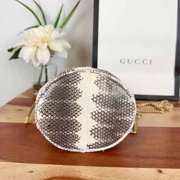 NWOT Gucci Snakeskin Mini Zumi Bucket Bag‎ - Picture 8 of 14